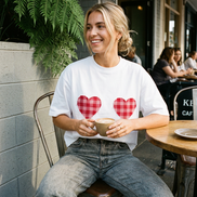 Two Hearts Boxy Tee