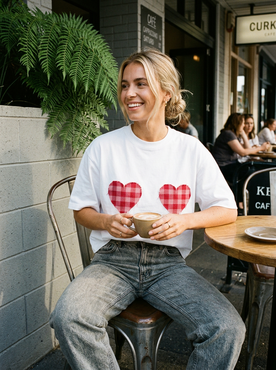 Two Hearts Boxy Tee