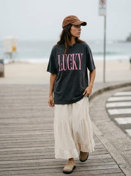 Lucky Vintage Washed Oversized Tee