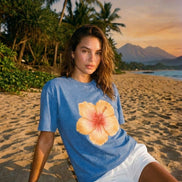 Hibiscus Vintage Wash Tee