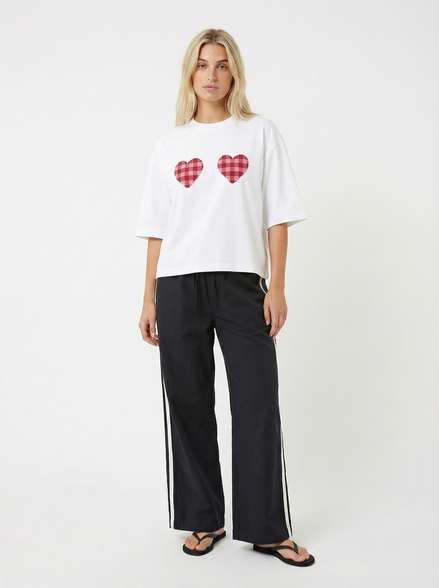 Two Hearts Boxy Tee