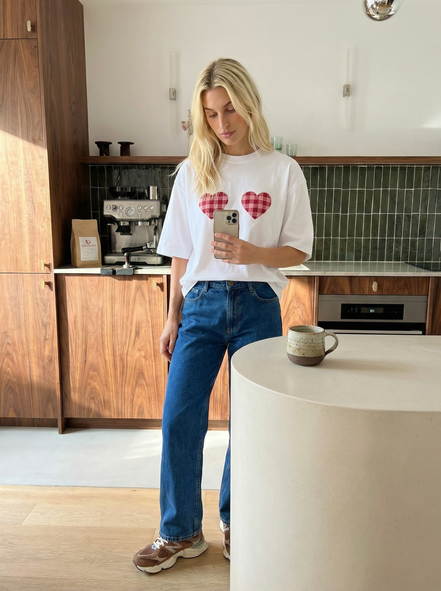 Two Hearts Boxy Tee