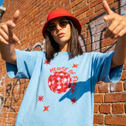 House of Funk Blue Boxy Tee