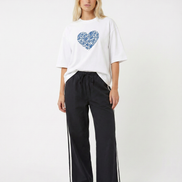 Floral Heart Boxy Tee