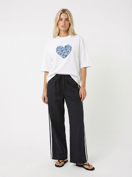 Floral Heart Boxy Tee