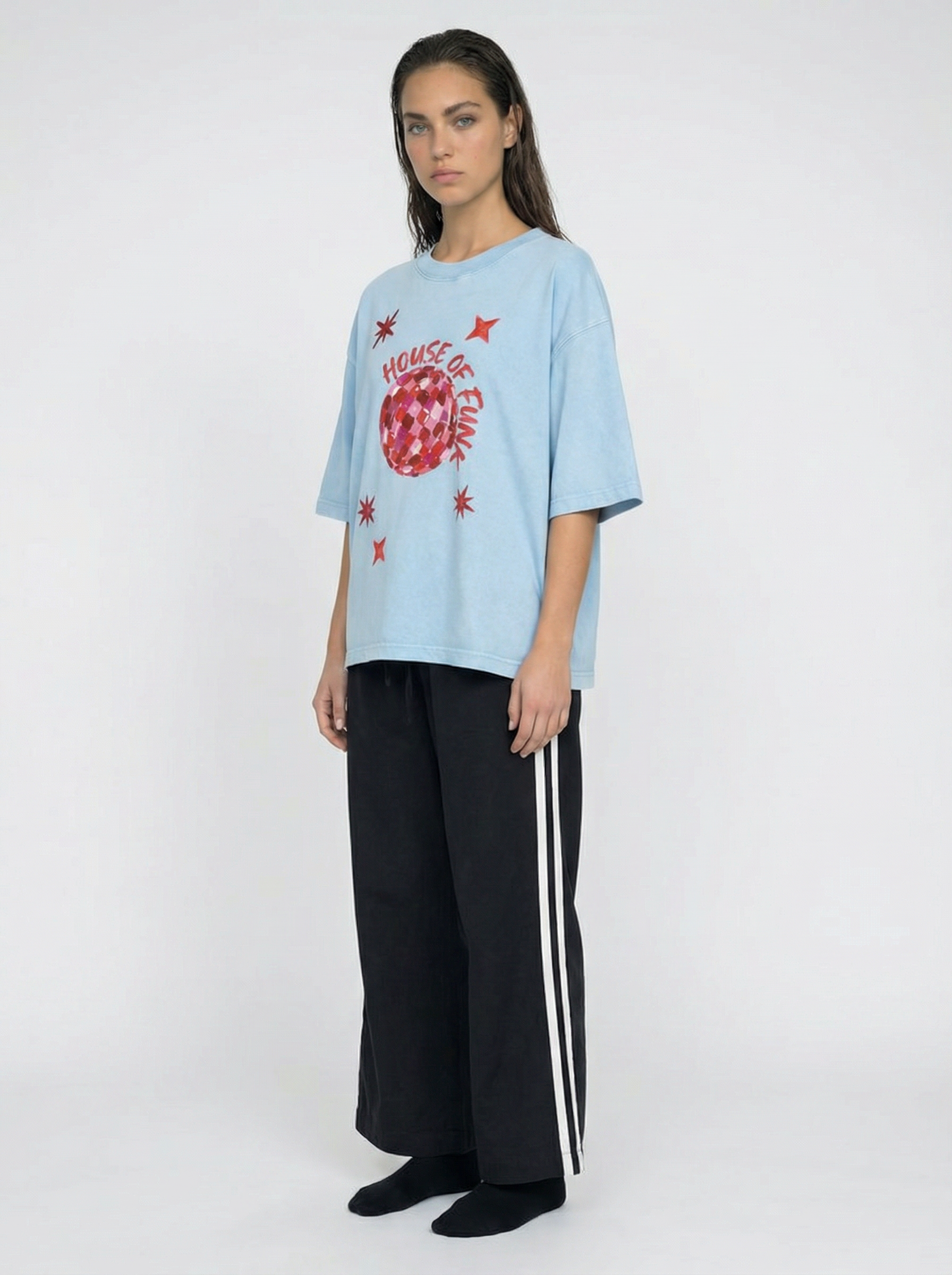 House of Funk Blue Boxy Tee