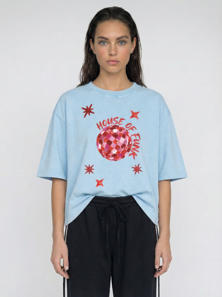 House of Funk Blue Boxy Tee