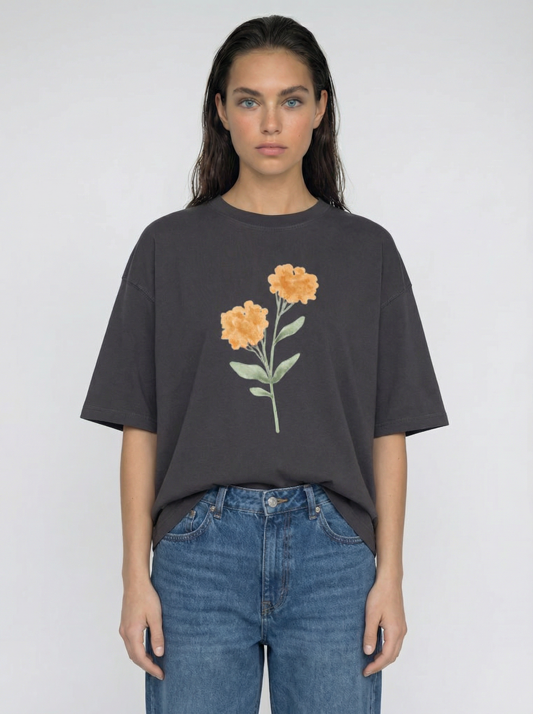 Floral Boxy Tee