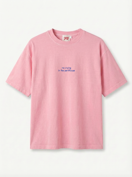 No Crying In The Penthouse Vintage Wash Oversized Tee