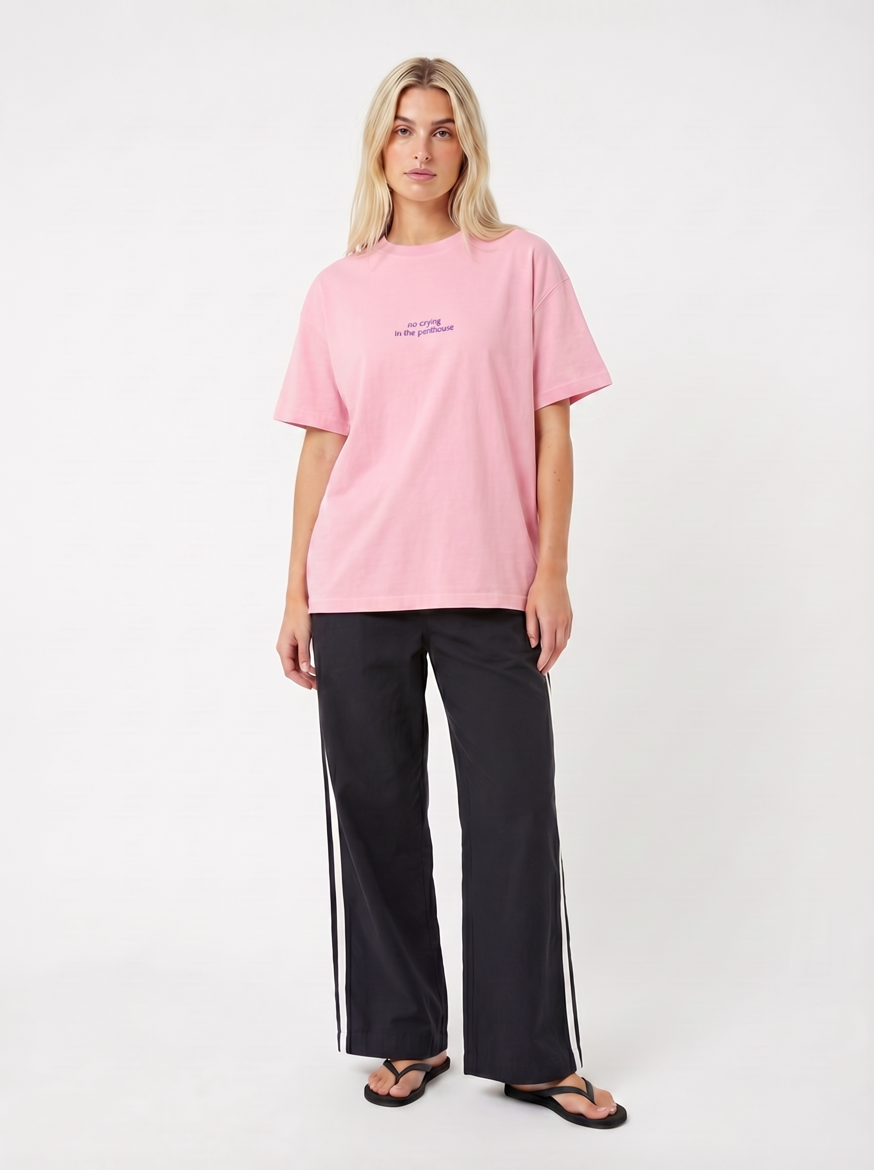 No Crying In The Penthouse Vintage Wash Oversized Tee