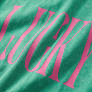 Lucky Snow Washed Oversized Tee