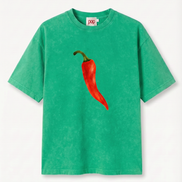 Green Chilli Vintage Wash Tee