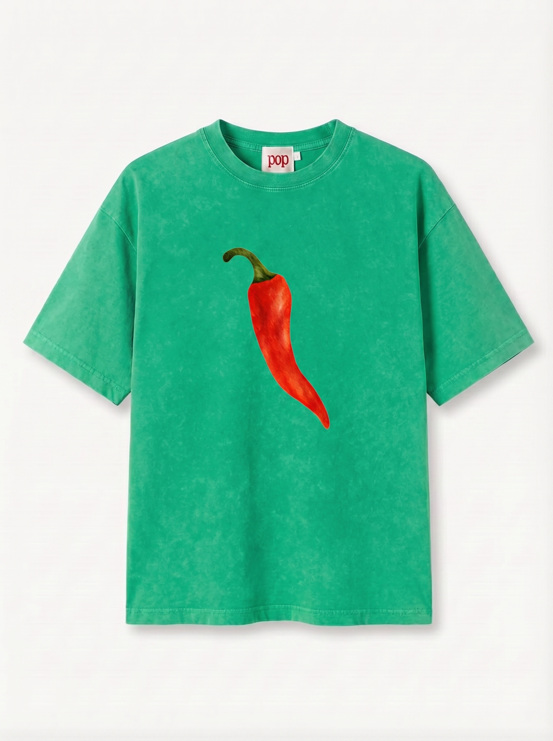 Green Chilli Vintage Wash Tee