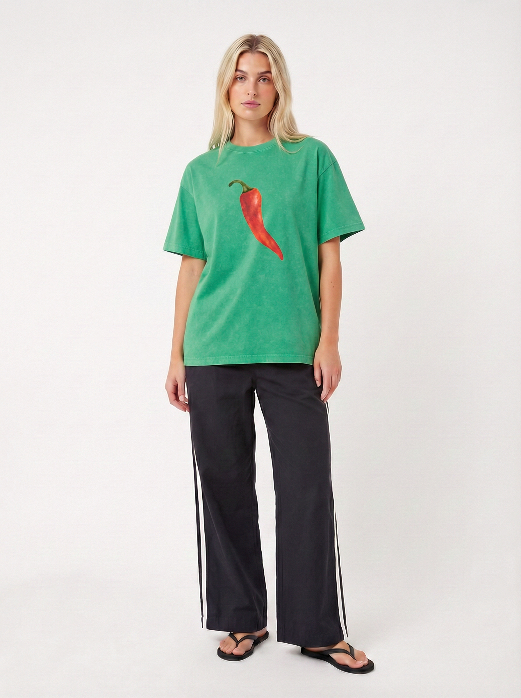 Green Chilli Vintage Wash Tee