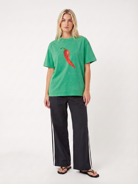 Green Chilli Vintage Wash Tee