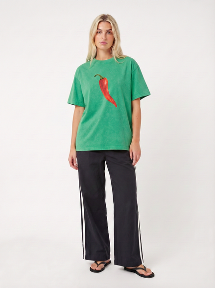 Green Chilli Vintage Wash Tee