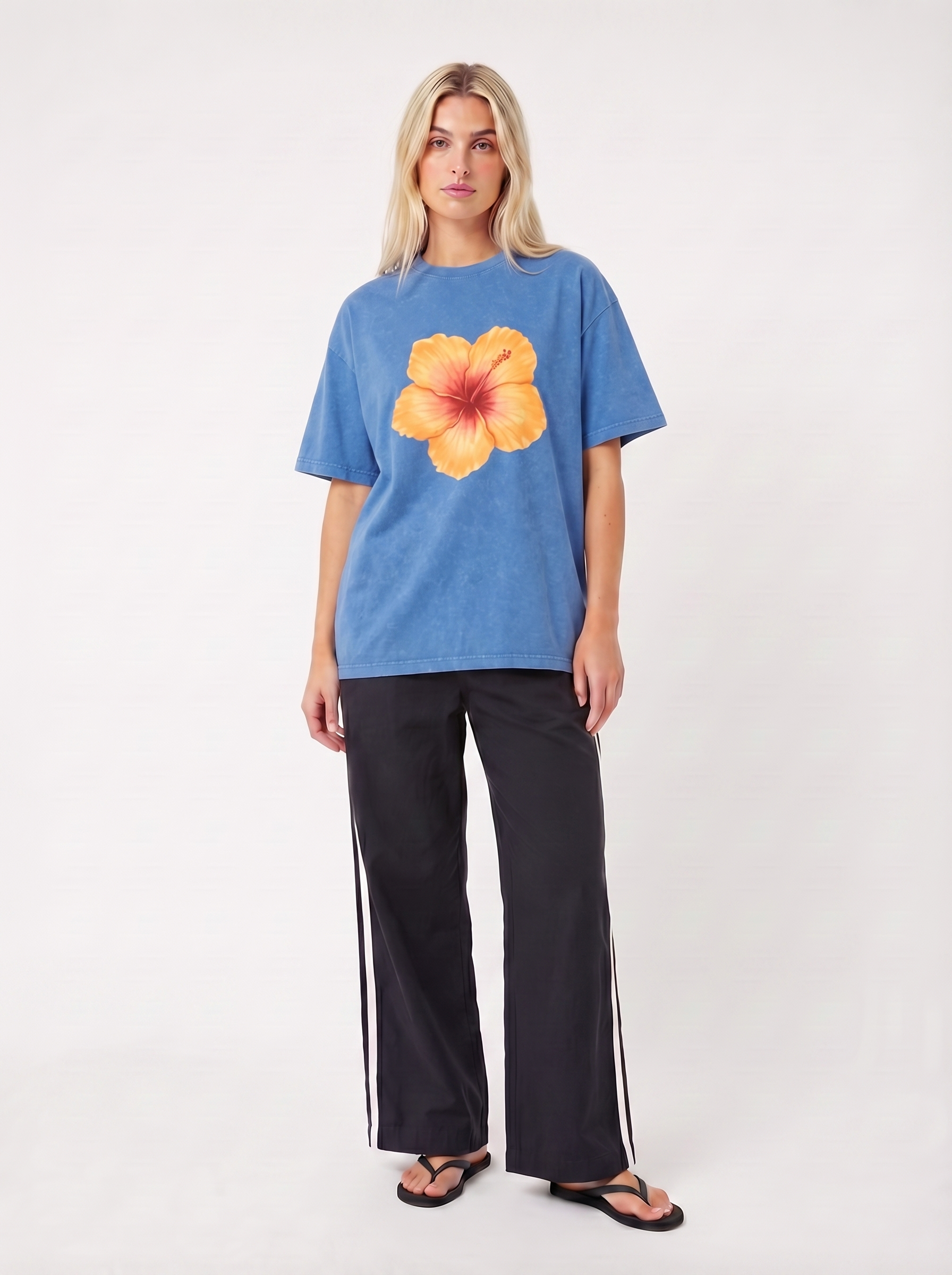 Hibiscus Vintage Wash Tee