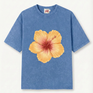 Hibiscus Vintage Wash Tee