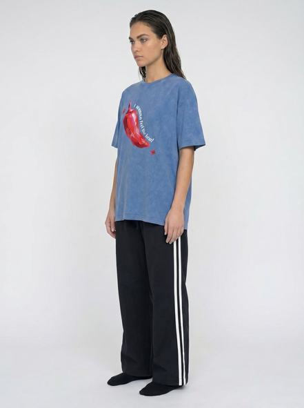 Feel the Heat Blue Oversized Tee