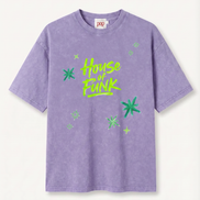 House of Funk Purple Oversized Tee