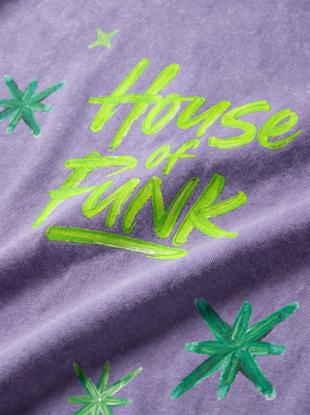 House of Funk Purple Oversized Tee