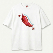 Feel the Heat White Boxy Tee