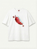 Feel the Heat White Boxy Tee