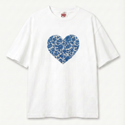 Floral Heart Boxy Tee
