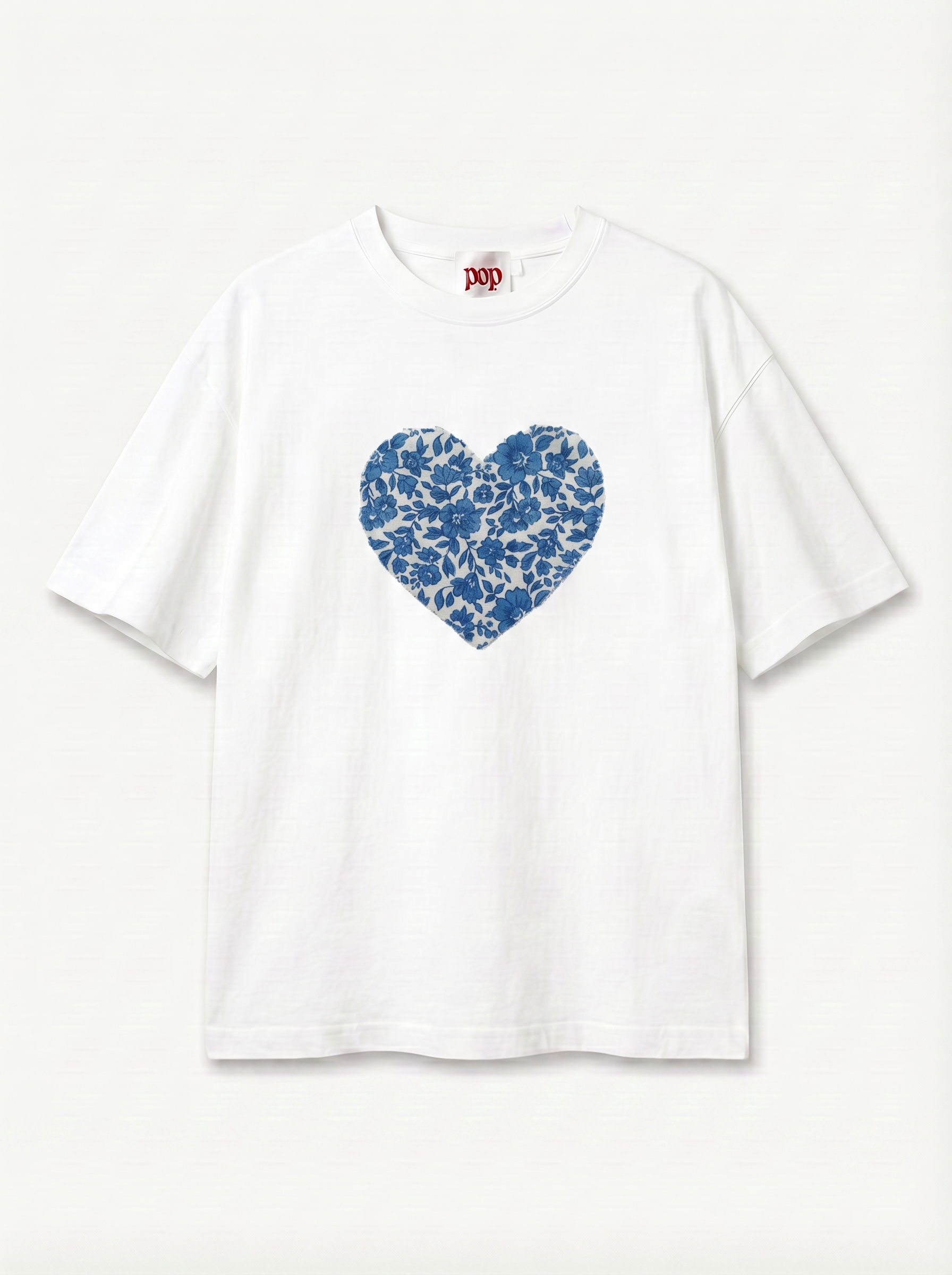 Floral Heart Boxy Tee