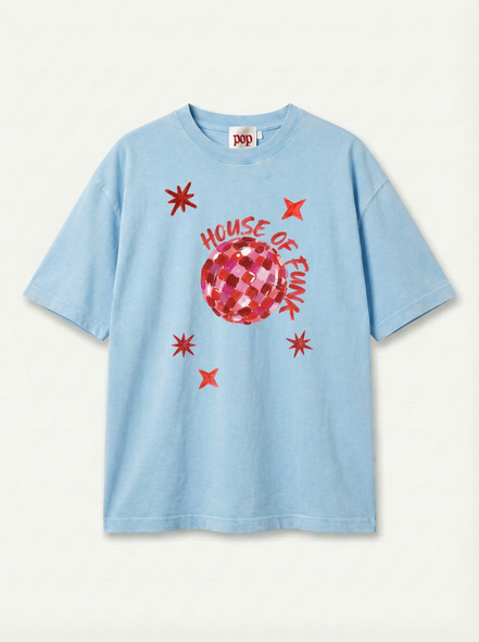 House of Funk Blue Boxy Tee