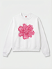 Pink Painted Flower Sweatshirt