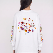 Nostalgic Florals Oversized Tee White