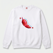 Feel The Heat White Sweatshirt