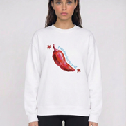 Feel The Heat White Sweatshirt