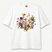 Nostalgic Florals Boxy Tee White