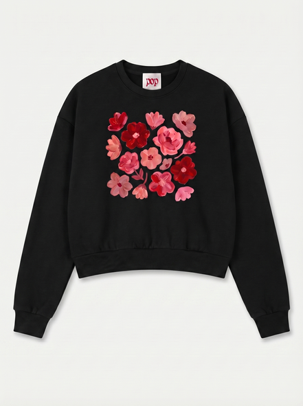 Vintage Washed Cropped Sweatshirt