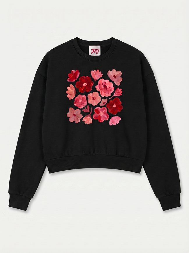 Vintage Washed Cropped Sweatshirt