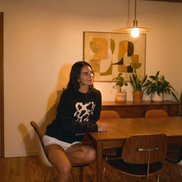 Cow Print Drop Shoulder Sweatshirt